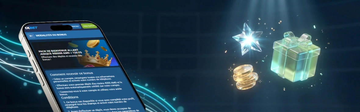 le bonus de bienvenue 1xbet