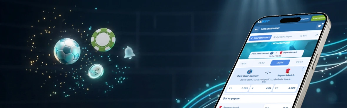 Ce que l’application 1xBet te permet de faire